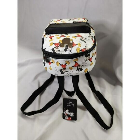 NWT Disney Mickey Mouse Synthetic Leather Backpack Style Purse - Picture 8 of 11